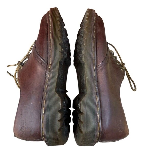 Vtg Dr. Martens Chunky 90s Made in England Leather Oxford Shoes 3 Eye Derby US 8 main image 5